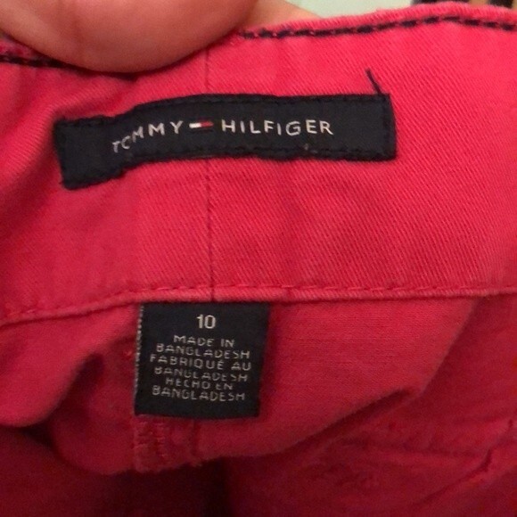 Tommy Hilfiger size 10 khaki shirt pink - Picture 6 of 7